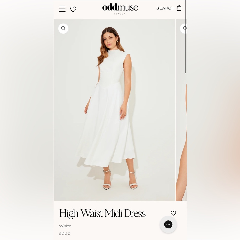 Odd Muse High Waist Midi Dress